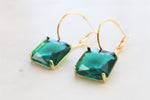 Emerald green hoops