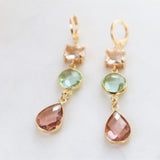 Royal peach earrings