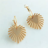 Heart burst earrings