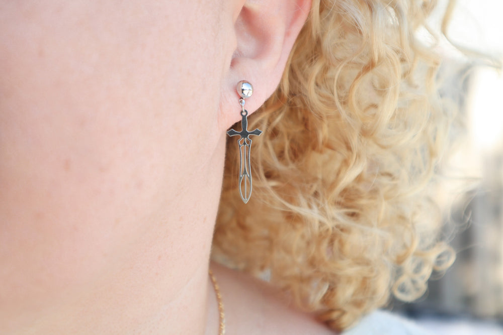 Dagger earrings