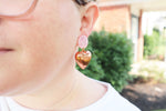 Puffy heart earrings