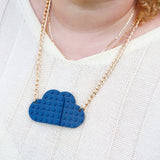 Blue cloud necklace