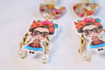 Feminist statement earrings
