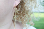 Bowknot long earrings