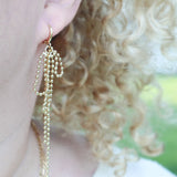 Bowknot long earrings