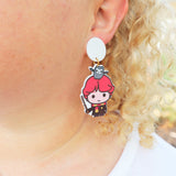 Nostalgic statement earrings