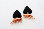 Tiger statement earrings