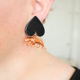 Tiger statement earrings