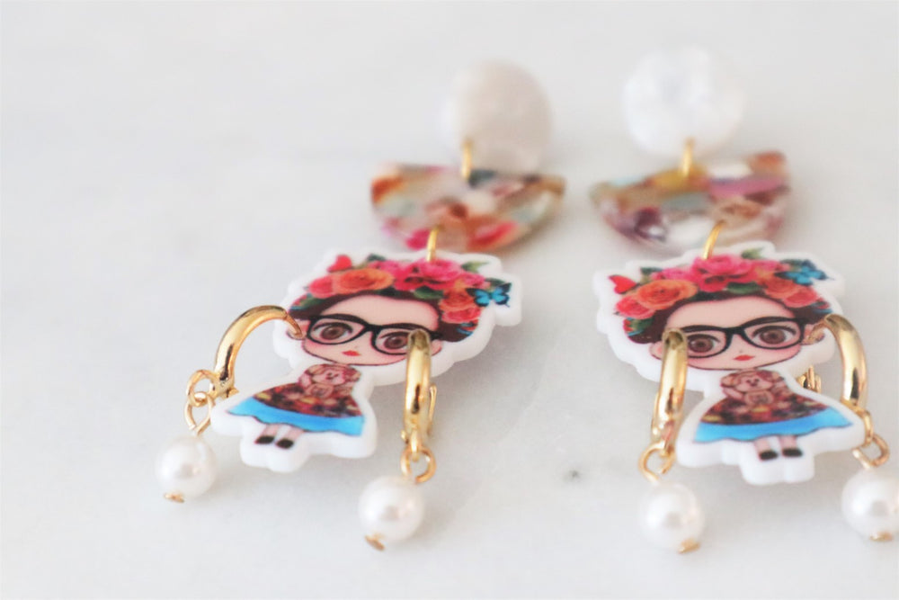 Feminist statement earrings