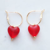Red hearts hoops