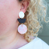 Geometric statement earrings