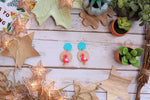 Flamingo statement earrings